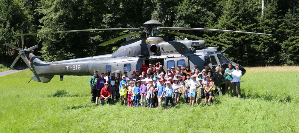 Ankunft des Super Pumas