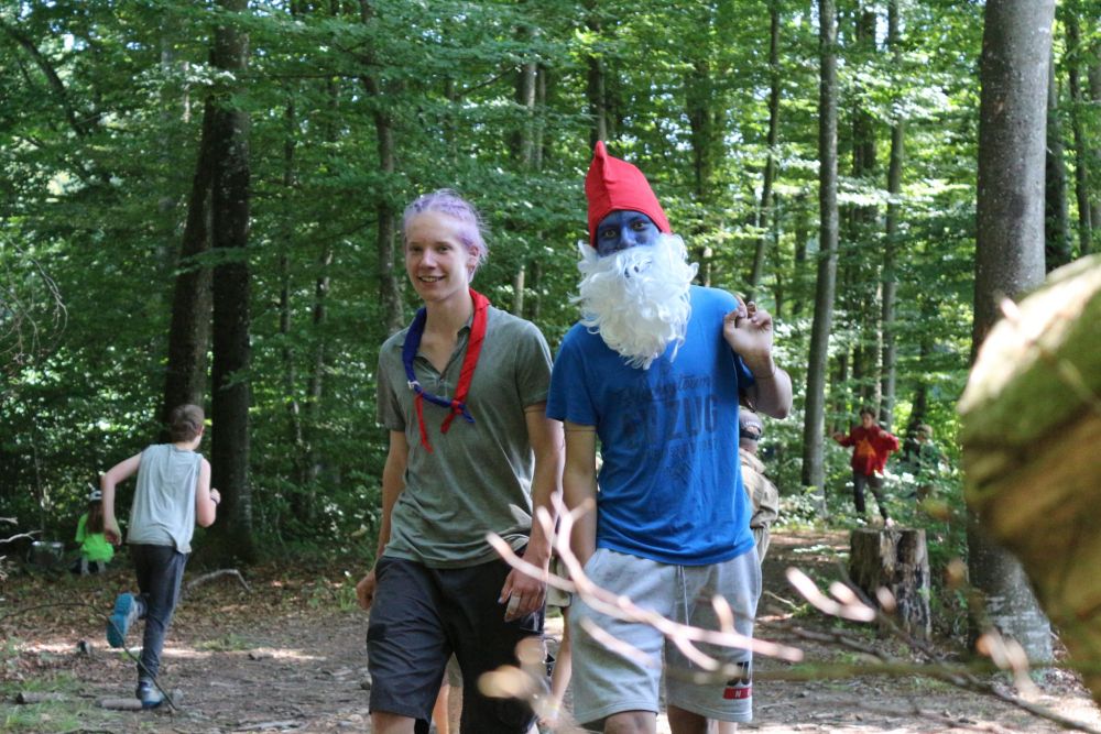 Titöf und Papa Schlumpf